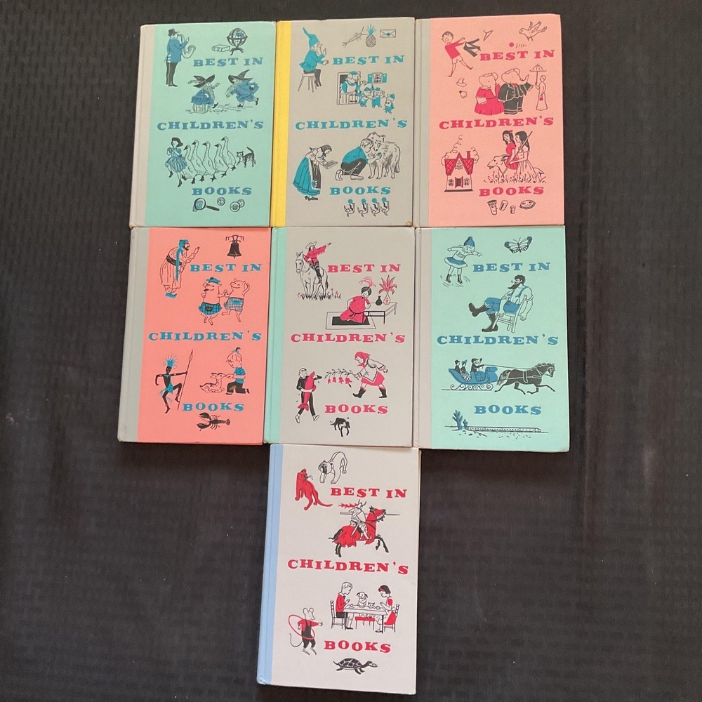 Vintage Best in Children's Books Nelson Doubleday Lot of 7 Illustrated Hardcover